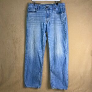 Goodfellow & Co Mens Relaxed Fit Light Wash Denim Jeans Casual Work 34x32 *FLAW